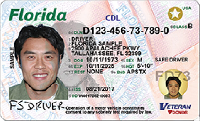 florida drivers license template free download